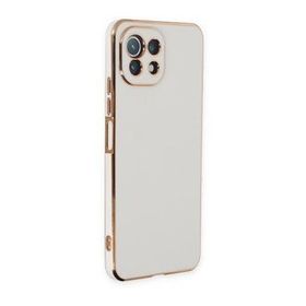 BSSM Xiaomi Mi 11 Lite Volet Silikon Beyaz Kılıf