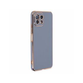 BSSM Xiaomi Mi 11 Lite Volet Silikon Mavi Kılıf