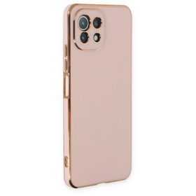 BSSM Xiaomi Mi 11 Lite Volet Silikon Pembe Kılıf