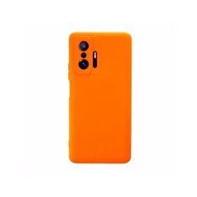 BSSM Xiaomi Mi 11T Pro Nano İçi Kadife Silikon Turuncu Kılıf