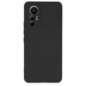 BSSM Xiaomi Mi 12 Lite Nano İçi Kadife Siyah Silikon Kılıf