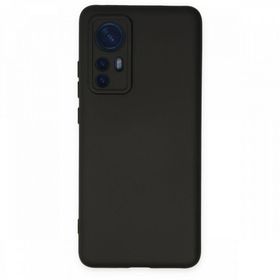 BSSM Xiaomi Mi 12 Nano İçi Kadife Siyah Silikon Kılıf