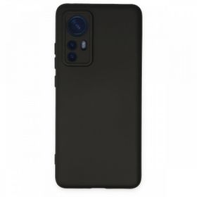BSSM Xiaomi Mi 12 Nano İçi Kadife Siyah Silikon Kılıf