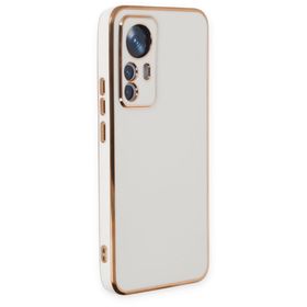 BSSM Xiaomi Mi 12T Pro Volet Silikon Beyaz Kılıf
