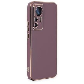 BSSM Xiaomi Mi 12T Pro Volet Silikon Mor Kılıf