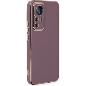 BSSM Xiaomi Mi 12T Pro Volet Silikon Mor Kılıf
