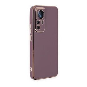 BSSM Xiaomi Mi 12T Pro Volet Silikon Mor Kılıf