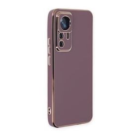BSSM Xiaomi Mi 12T Pro Volet Silikon Mor Kılıf