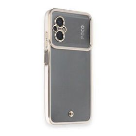 BSSM Xiaomi Poco M5 Liva Lens Silikon Beyaz Kılıf