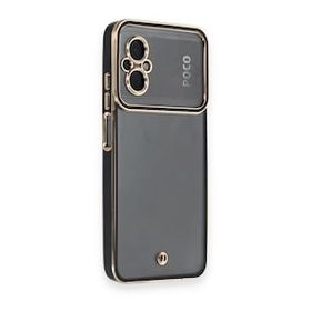 BSSM Xiaomi Poco M5 Liva Lens Siyah Silikon Kılıf