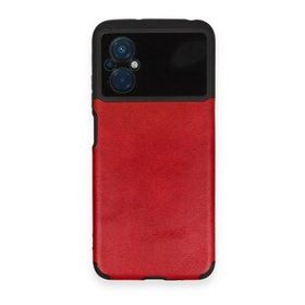 BSSM Xiaomi Poco M5 Loop Deri Silikon Kırmızı Kılıf