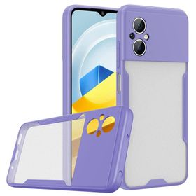 BSSM Xiaomi Poco M5 Platin Silikon Lila Kılıf