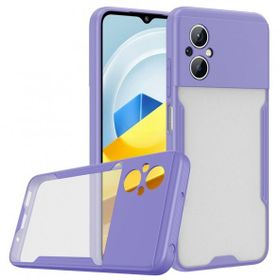 BSSM Xiaomi Poco M5 Platin Silikon Lila Kılıf