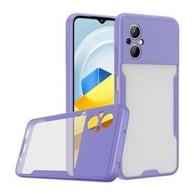 BSSM Xiaomi Poco M5 Platin Silikon Lila Kılıf