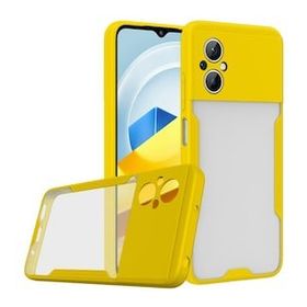BSSM Xiaomi Poco M5 Platin Silikon Sarı Kılıf