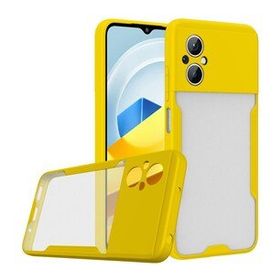 BSSM Xiaomi Poco M5 Platin Silikon Sarı Kılıf