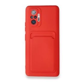 BSSM Xiaomi Redmi Note 10 Pro Kelvin Kartvizitli Silikon Kırmızı Kılıf