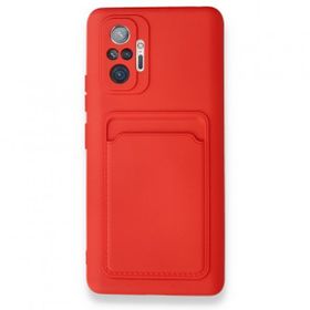 BSSM Xiaomi Redmi Note 10 Pro Kelvin Kartvizitli Silikon Kırmızı Kılıf