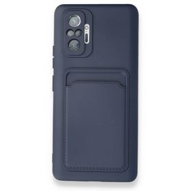 BSSM Xiaomi Redmi Note 10 Pro Kelvin Kartvizitli Silikon Lacivert Kılıf
