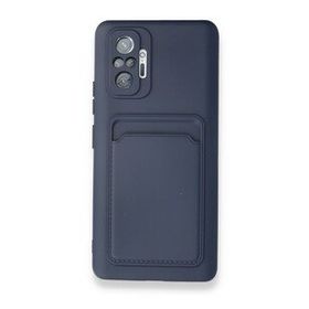 BSSM Xiaomi Redmi Note 10 Pro Kelvin Kartvizitli Silikon Lacivert Kılıf