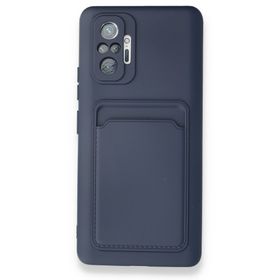 BSSM Xiaomi Redmi Note 10 Pro Kelvin Kartvizitli Silikon Lacivert Kılıf