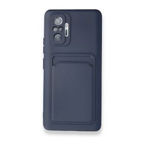BSSM Xiaomi Redmi Note 10 Pro Kelvin Kartvizitli Silikon Lacivert Kılıf