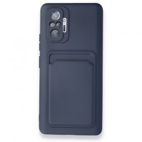 BSSM Xiaomi Redmi Note 10 Pro Kelvin Kartvizitli Silikon Lacivert Kılıf