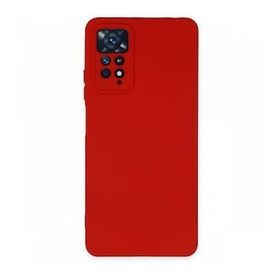 BSSM Xiaomi Redmi Note 11 Pro Nano İçi Kadife Silikon Kırmızı Kılıf