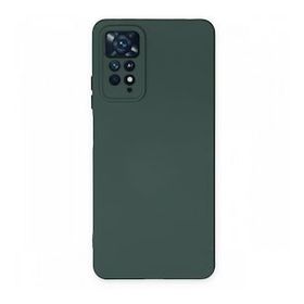 BSSM Xiaomi Redmi Note 11 Pro Nano İçi Kadife Silikon Koyu Yeşil Kılıf