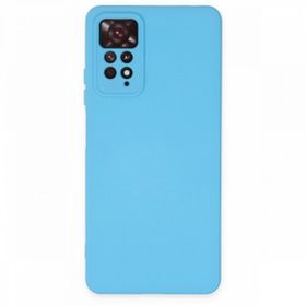 BSSM Xiaomi Redmi Note 11 Pro Nano İçi Kadife Silikon Mavi Kılıf