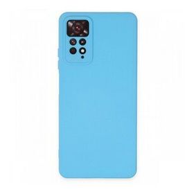 BSSM Xiaomi Redmi Note 11 Pro Nano İçi Kadife Silikon Mavi Kılıf