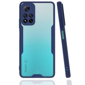 BSSM Xiaomi Redmi Note 11 Pro Plus 5G Platin Silikon Lacivert Kılıf