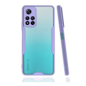 BSSM Xiaomi Redmi Note 11 Pro Plus 5G Platin Silikon Lila Kılıf