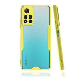 BSSM Xiaomi Redmi Note 11 Pro Plus 5G Platin Silikon Sarı Kılıf