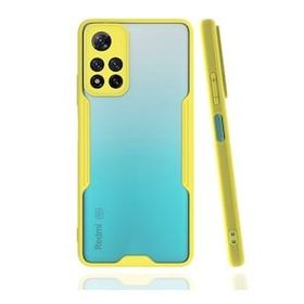 BSSM Xiaomi Redmi Note 11 Pro Plus 5G Platin Silikon Sarı Kılıf
