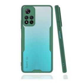 BSSM Xiaomi Redmi Note 11 Pro Plus 5G Platin Silikon Yeşil Kılıf