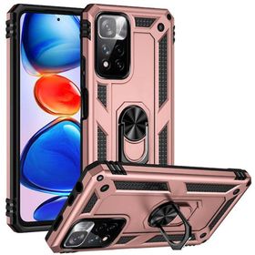 BSSM Xiaomi Redmi Note 11 Pro Plus 5G Sofya Yüzüklü Silikon Kapak Rose Kılıf