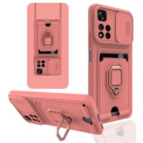 BSSM Xiaomi Redmi Note 11 Pro Plus 5G Zuma Kartvizitli Yüzüklü Silikon Pembe Kılıf