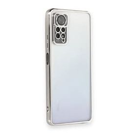 BSSM Xiaomi Redmi Note 11 Pro Razer Lensli Silikon Gümüş Kılıf