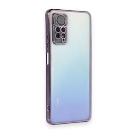 BSSM Xiaomi Redmi Note 11 Pro Razer Lensli Silikon Mor Kılıf