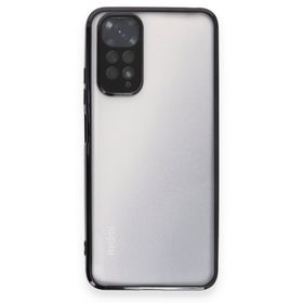 BSSM Xiaomi Redmi Note 11 Razer Lensli Siyah Silikon Kılıf