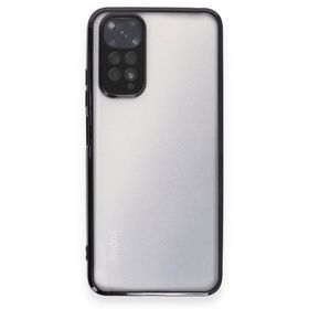 BSSM Xiaomi Redmi Note 11 Razer Lensli Siyah Silikon Kılıf