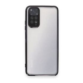 BSSM Xiaomi Redmi Note 11 Razer Lensli Siyah Silikon Kılıf
