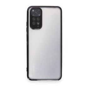 BSSM Xiaomi Redmi Note 11 Razer Lensli Siyah Silikon Kılıf