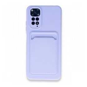 BSSM Xiaomi Redmi Note 11S Kelvin Kartvizitli Silikon Lila Kılıf