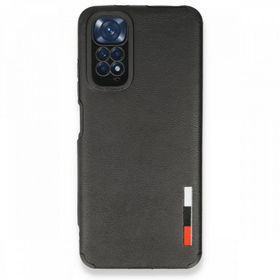BSSM Xiaomi Redmi Note 11S Loop Deri Siyah Silikon Kılıf