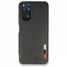 BSSM Xiaomi Redmi Note 11S Loop Deri Siyah Silikon Kılıf