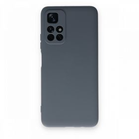 BSSM Xiaomi Redmi Note 11T Nano içi Kadife Silikon Gri Kılıf