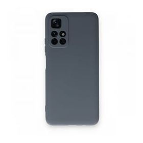 BSSM Xiaomi Redmi Note 11T Nano içi Kadife Silikon Gri Kılıf
