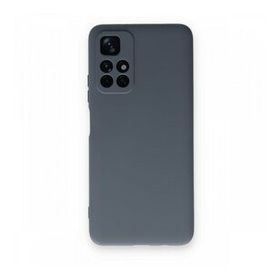BSSM Xiaomi Redmi Note 11T Nano içi Kadife Silikon Gri Kılıf